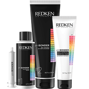 Sistema de recuperação de fios coloridos Redken pH-Bonder.